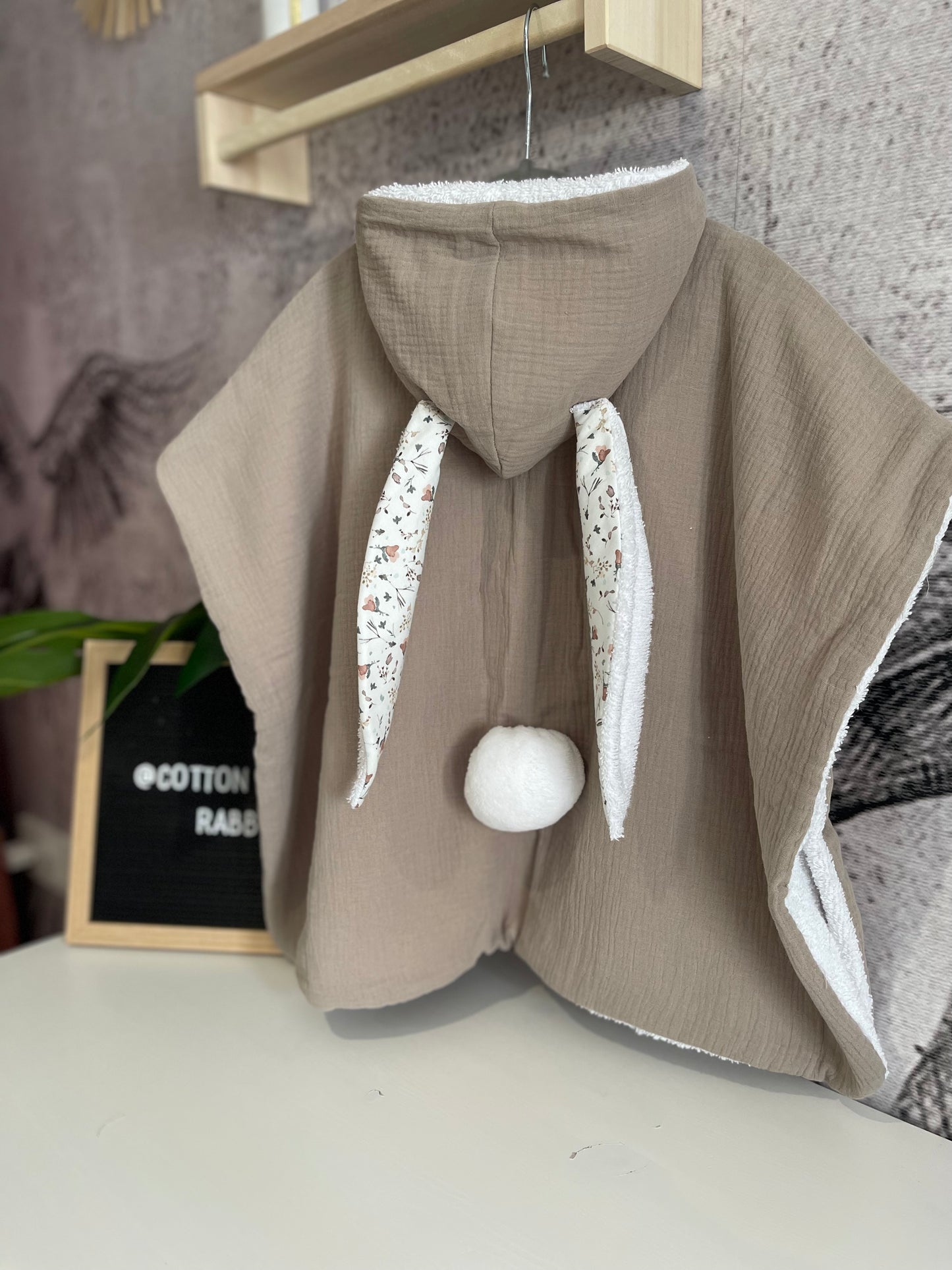 Poncho RaBBit Beige